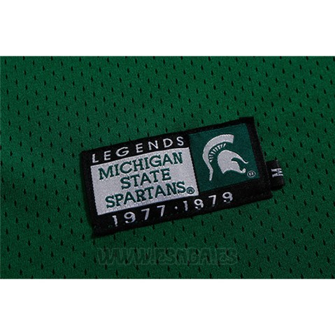 Camiseta NCAA Michigan State Spartans Magic Johnson #33 Retro Verde